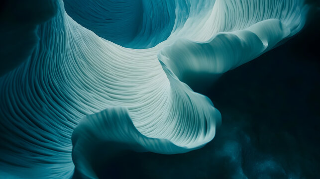 A surreal interplay of glowing 3D shapes, textures, and gradients, blending into a harmonious, abstract composition of energy and depth 