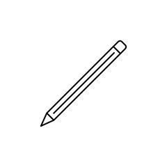Pencil icon in liner stroke style