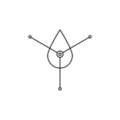 Retinol icon in liner stroke style