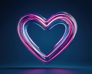 Heartshaped holographic Valentine greeting card powered by advanced computational light technology