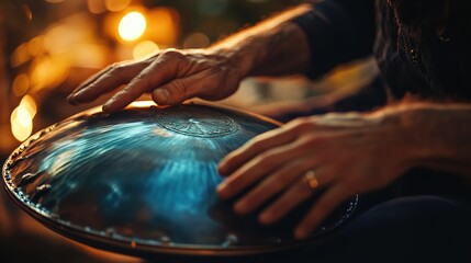 Obraz premium Playing Handpan