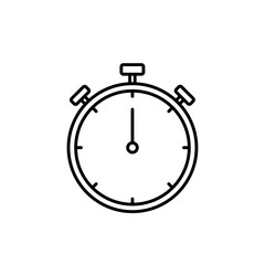 Stop watch icon in liner stroke style