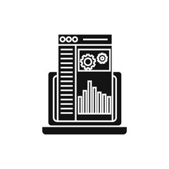 Admin panel icon Simple thin line flat symbol