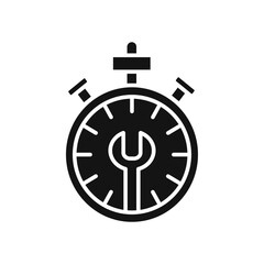 After sales support icon Simple thin line flat symbol