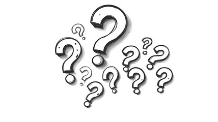 Fototapeta premium Question Mark: A symbol of Questions and Curiosity, Unlocking Knowledge and Solutions, brainstorming, reflective thinking.