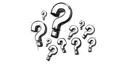 Question Mark: A symbol of Questions and Curiosity, Unlocking Knowledge and Solutions, brainstorming, reflective thinking.