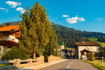 Alpine summer view at Westendorf, Kitzbuehel, Brixental valley, Tyrol, Austria