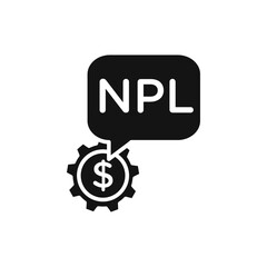 NPL icon Simple thin line flat symbol