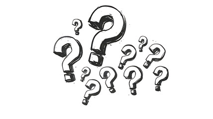 Question Mark: A symbol of Questions and Curiosity, Unlocking Knowledge and Solutions, brainstorming, reflective thinking.