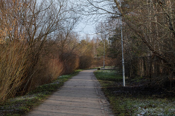 trail for walks in town outskirts
