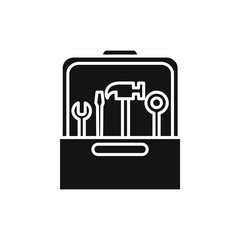 Tools box icon Simple thin line flat symbol