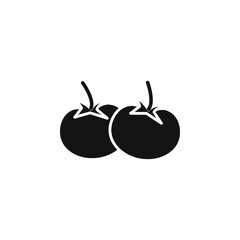 Tomato icon Simple thin line flat symbol