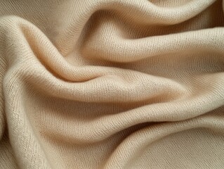 Beige Fabric Close-Up