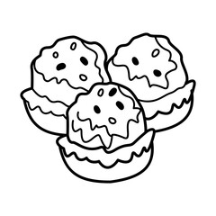 A sketchy icon of cheddar bay