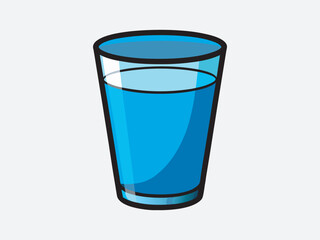 Glass drink vector art Illustration file