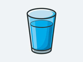 Glass drink vector art Illustration file
