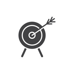 Accuracy icon Symbol mark in filled style