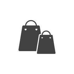 Bag icon Symbol mark in filled style