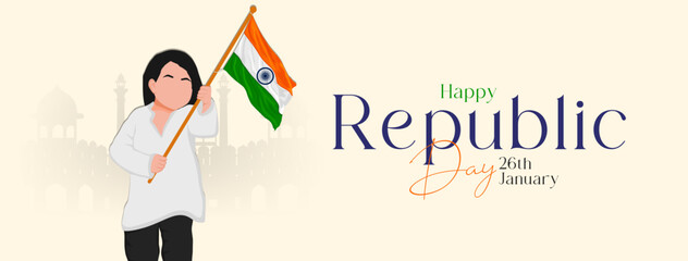 76th Indian Republic Day, 26 January Celebration Social Media Post, Web Banner, Status Wishes