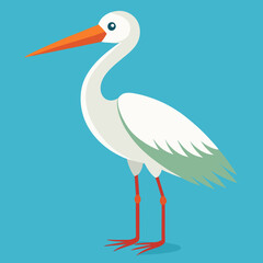 illustration of a stork