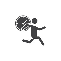 Busy icon Symbol mark in filled style