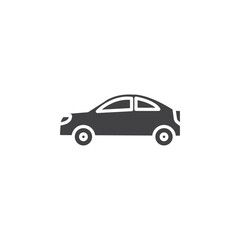 Car icon Symbol mark in filled style