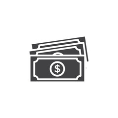 Obraz premium Cash icon Symbol mark in filled style