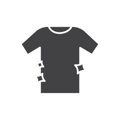 Clean Clothes icon Symbol mark in filled style