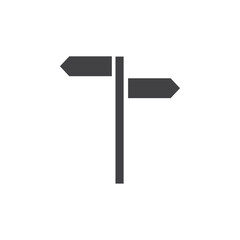Directions icon Symbol mark in filled style