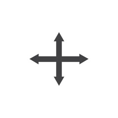 Drag icon Symbol mark in filled style