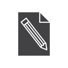 Edit button icon Symbol mark in filled style