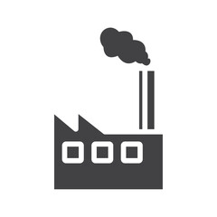 Obraz premium Factory icon Symbol mark in filled style