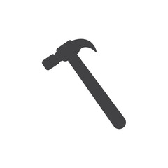 Hammer icon Symbol mark in filled style