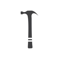 Hammer icon Symbol mark in filled style