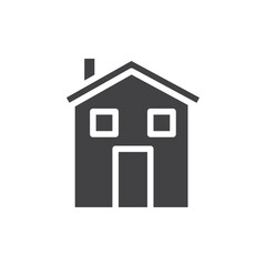 House icon Symbol mark in filled style
