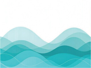 Fototapeta premium Abstract Transparent Wave Presentation Background 
