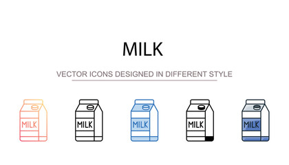 Milk icon design with white background stock illustration