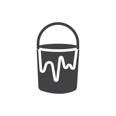 Paint icon Symbol mark in filled style