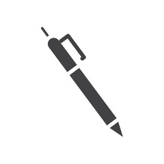 Naklejka premium Pen icon Symbol mark in filled style