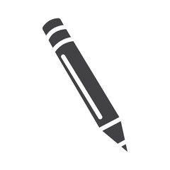 Pencil icon Symbol mark in filled style