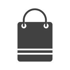 Shopping bag icon Symbol mark in filled style