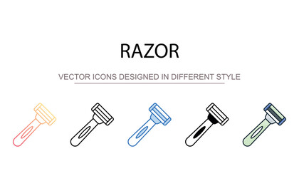 Naklejka premium Razor icon design with white background stock illustration