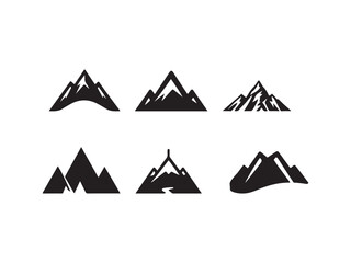 Collection of Simple Mountain Silhouettes
