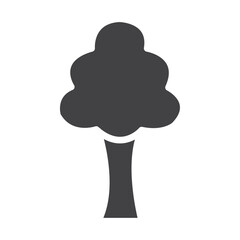 Tree icon Symbol mark in filled style