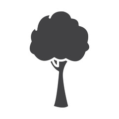 Tree icon Symbol mark in filled style