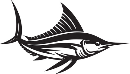 Obraz premium Tuna fish icon logo vector design 