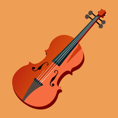 Fototapeta premium violin vector illustration