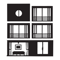 Elegant Black Silhouette Window Designs for Modern Homes