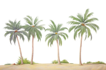 PNG Palm tree border trees beach outdoors.