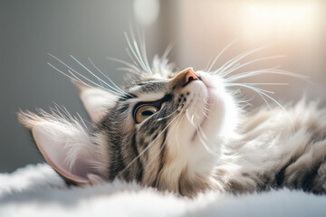 close up of a cat